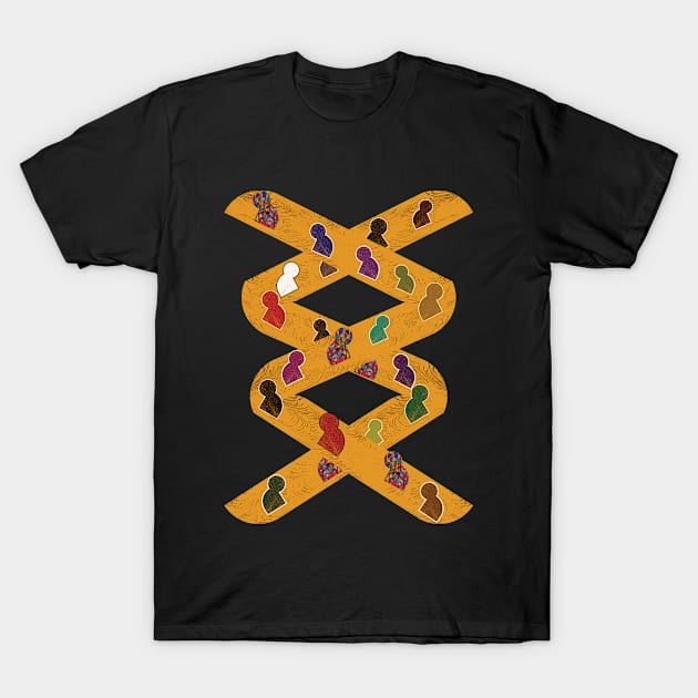 geometric artwork of moving escalator T-Shirt by DELQABEL